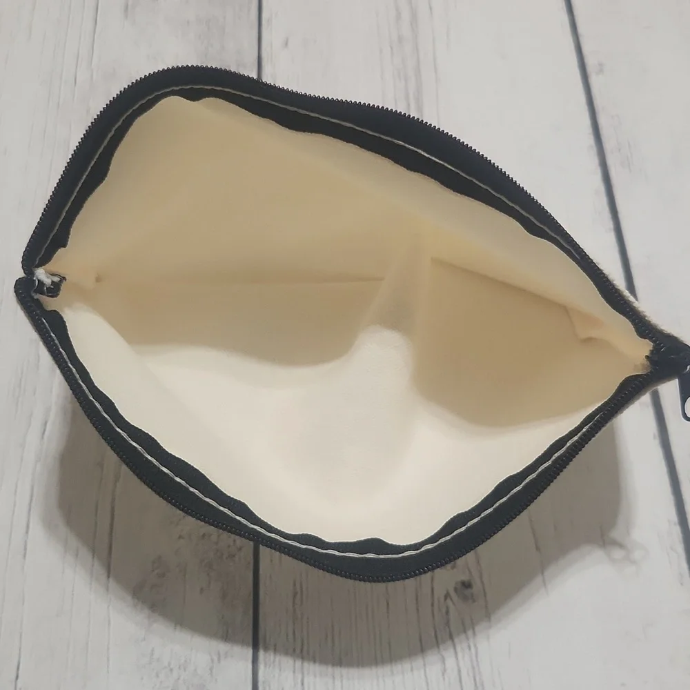 Inital A In Floral Design Pouch Great For Makeup, Pencils, Pens, Crayons Etc.